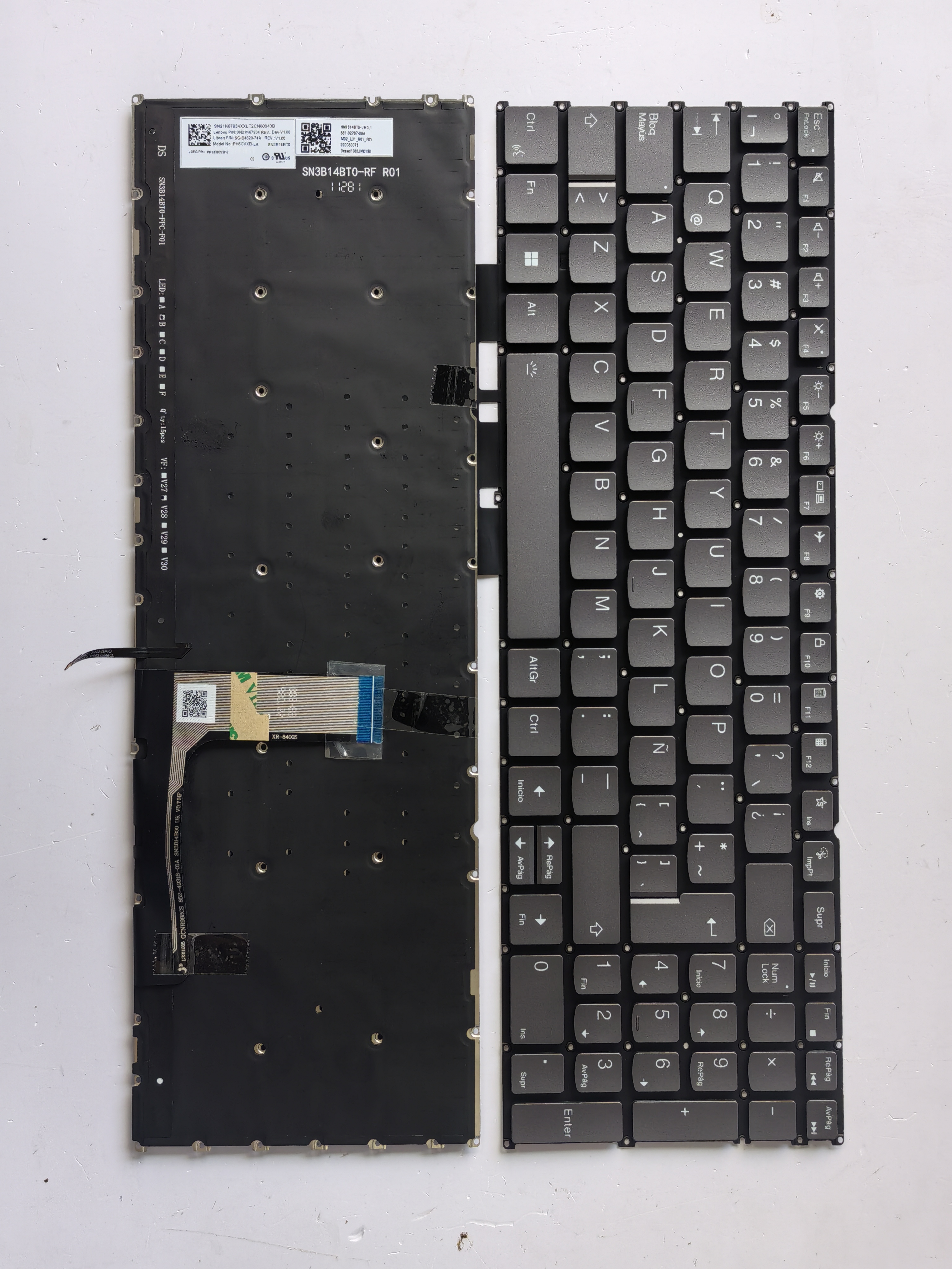 Picture of New Replacement Laptop Keyboard For LENOVO YOGA Pro 16s IRP8 IMH9 2023 2024 Talk button Grey Backlit LA Layout